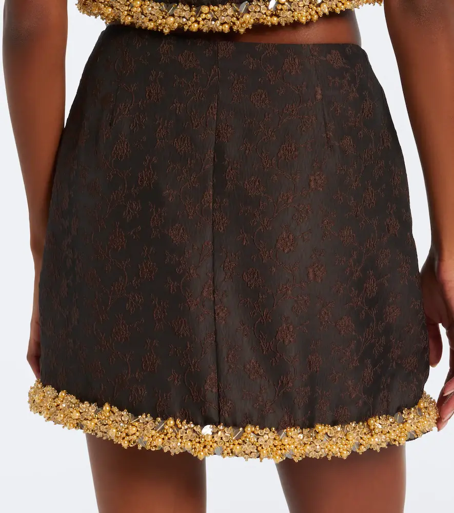 Simkhai Idina embellished jacquard miniskirt | Thumbnail 3