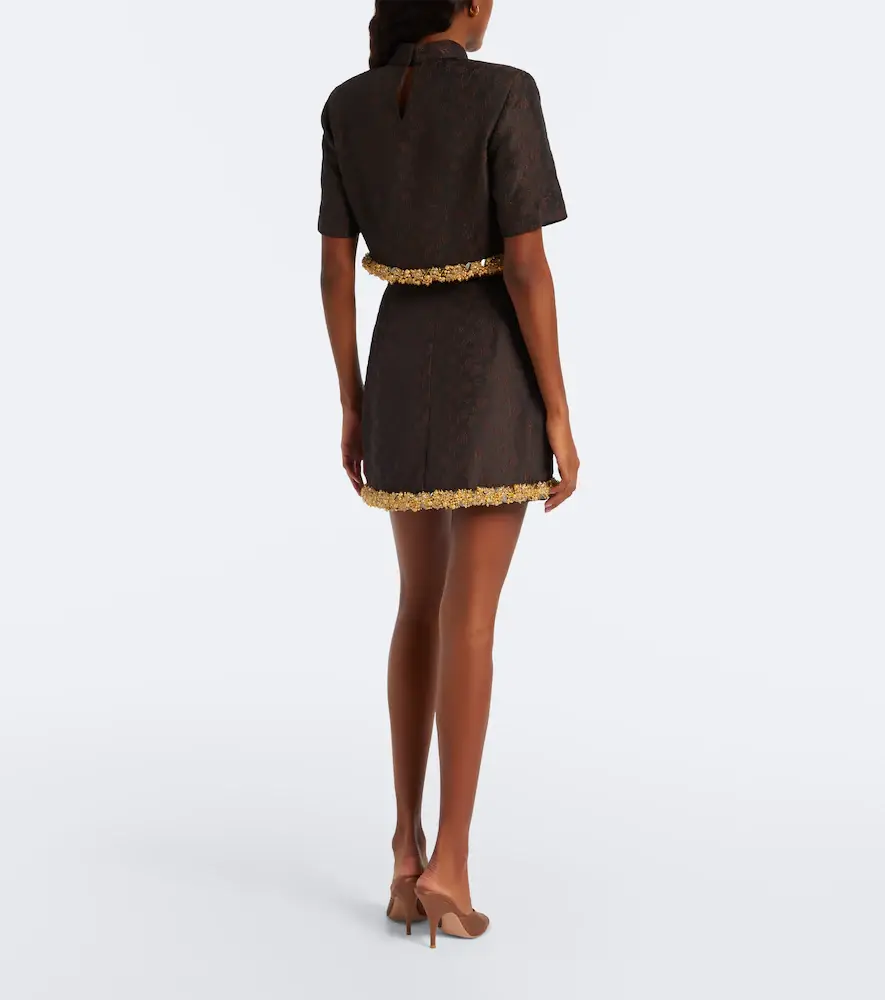 Simkhai Idina embellished jacquard miniskirt | Thumbnail 4