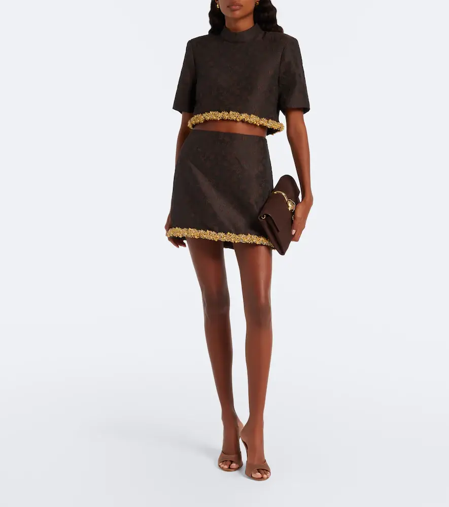 Simkhai Idina embellished jacquard miniskirt | Thumbnail 5