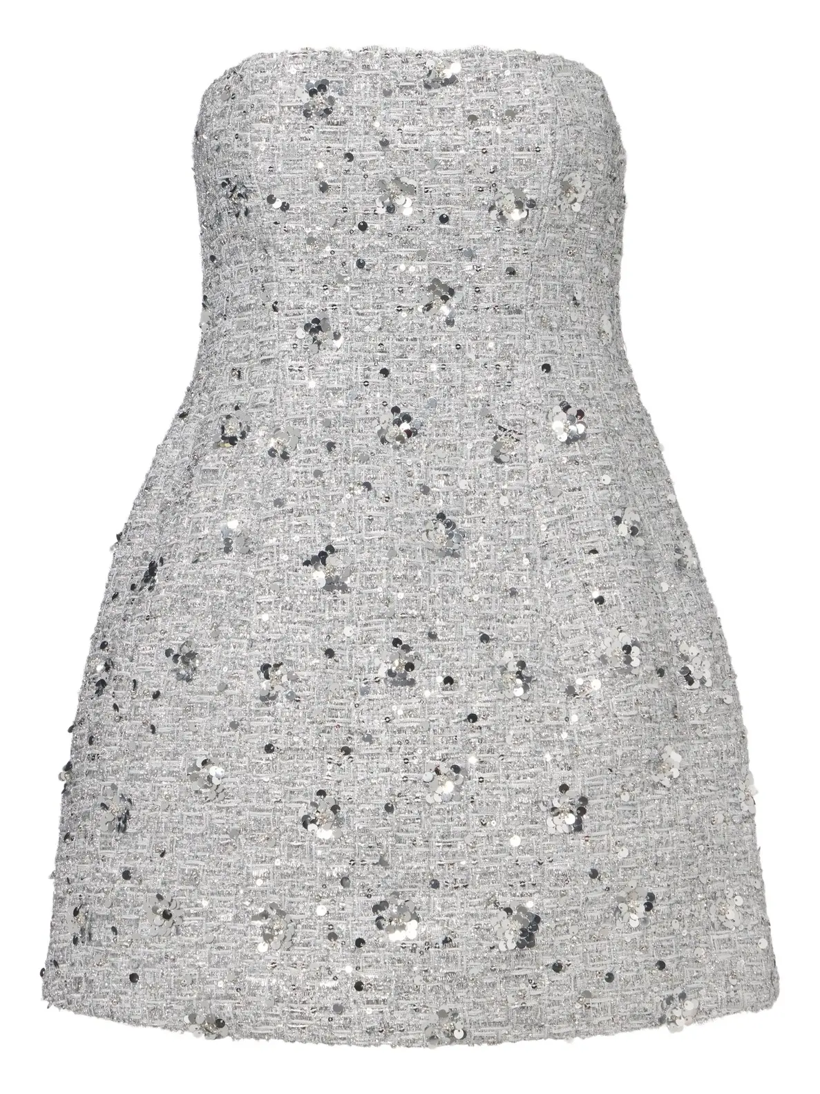 Simkhai Kit sequined tweed bustier dress