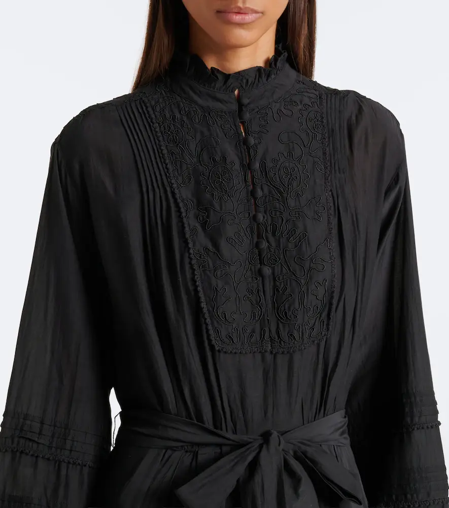 Polo Ralph Lauren Embroidered ruffled midi dress | Thumbnail 4 Polo Ralph Lauren Embroidered ruffled midi dress | Thumbnail 4