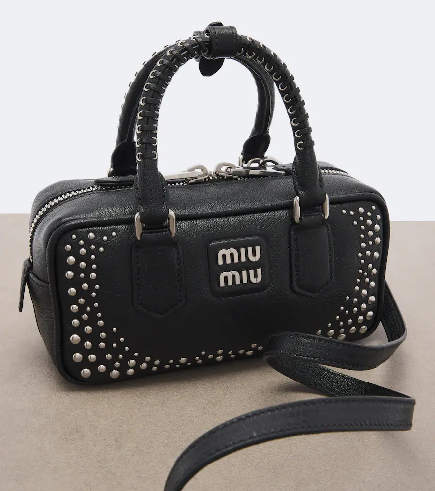 Miu Miu Arcadie studded leather top-handle bag | Thumbnail 4 Miu Miu Arcadie studded leather top-handle bag | Thumbnail 4