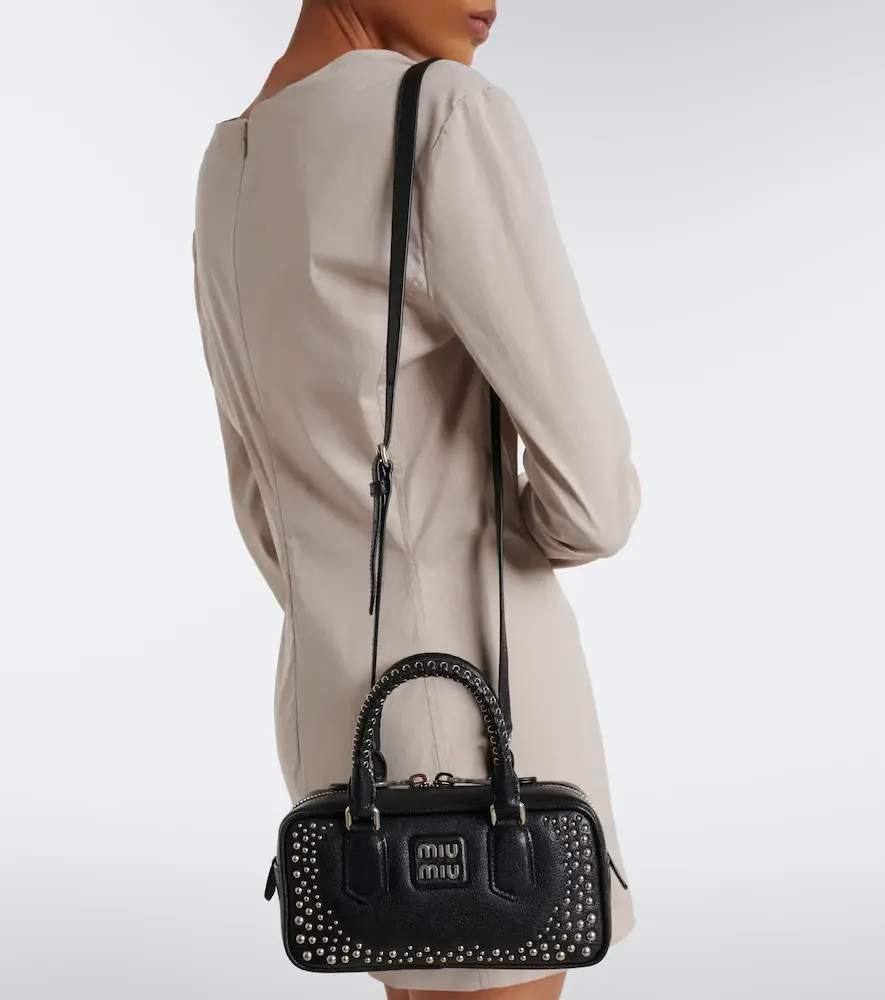 Miu Miu Arcadie studded leather top-handle bag | Thumbnail 5 Miu Miu Arcadie studded leather top-handle bag | Thumbnail 5