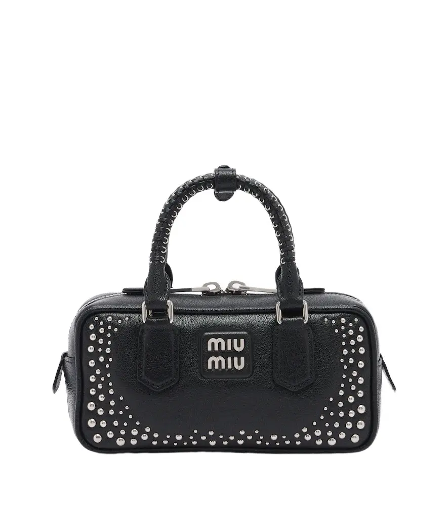 Arcadie studded leather top-handle bag Arcadie studded leather top-handle bag