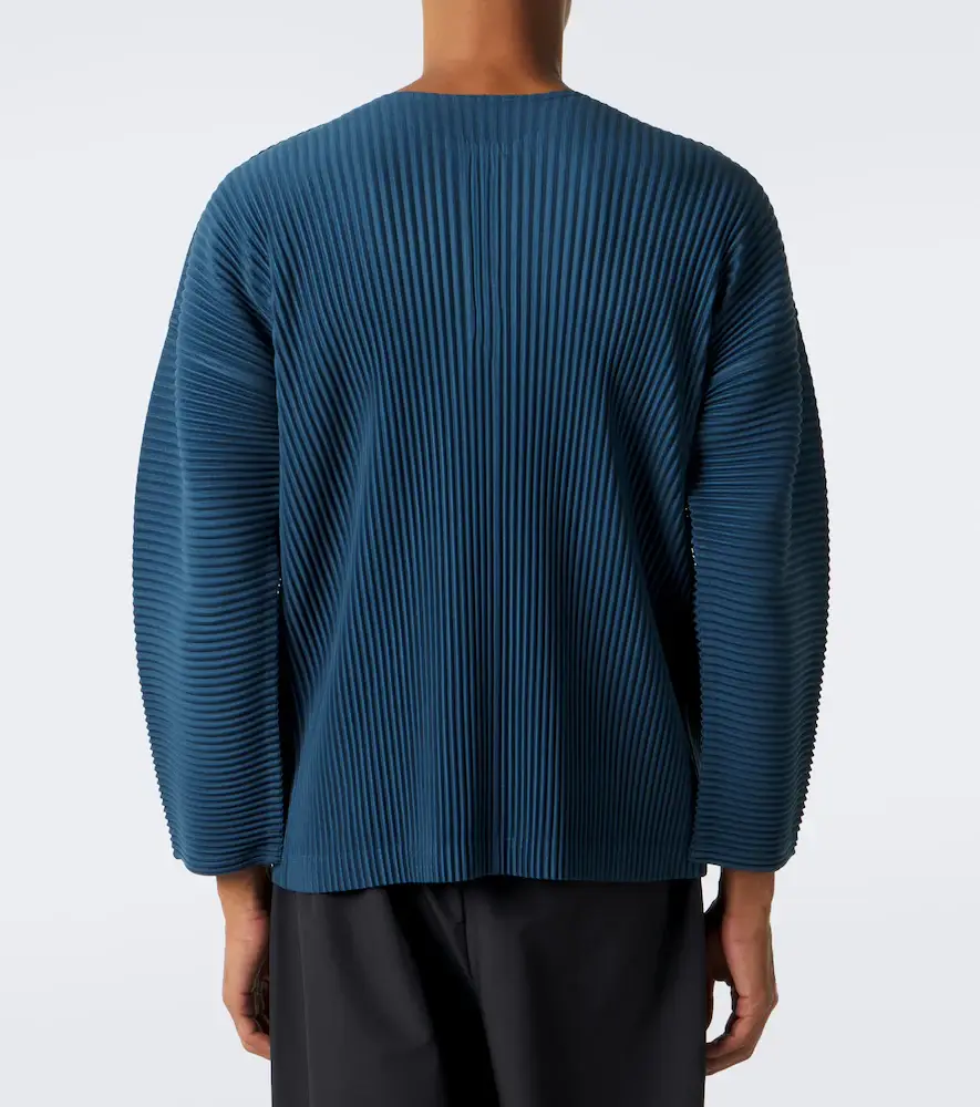 Homme Plissé Issey Miyake Homme Plissé Issey Miyake Monthly Colors: September pleated Henley shirt | Thumbnail 5