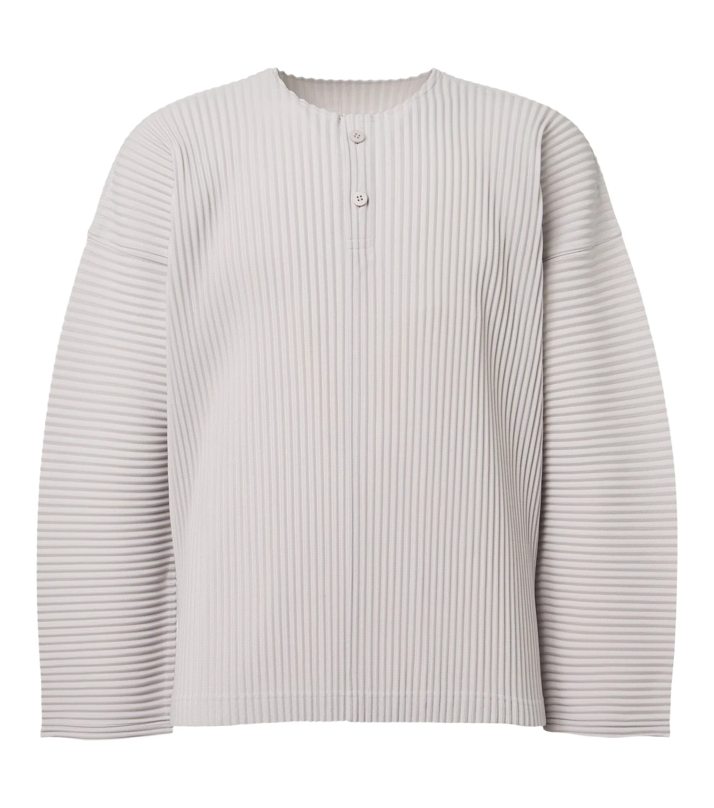 Homme Plissé Issey Miyake Homme Plissé Issey Miyake Monthly Colors: September pleated Henley shirt