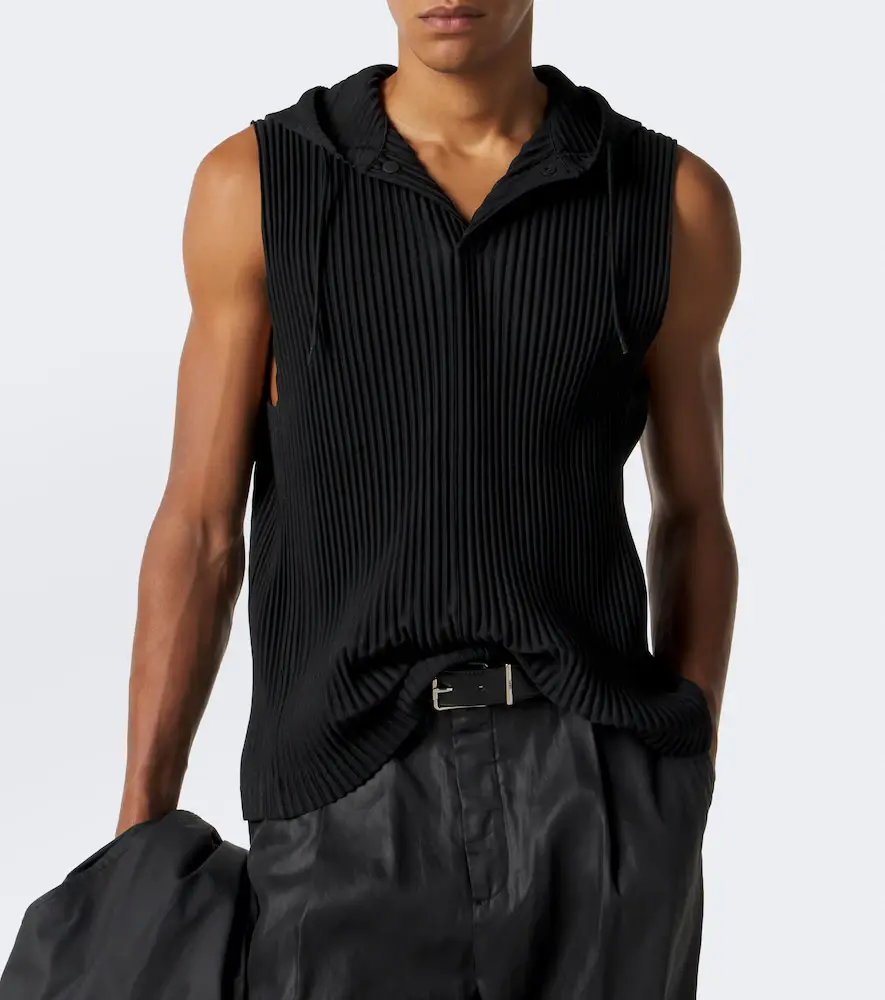 Homme Plissé Issey Miyake Homme Plissé Issey Miyake Monthly Colors: September pleated hooded top | Thumbnail 4