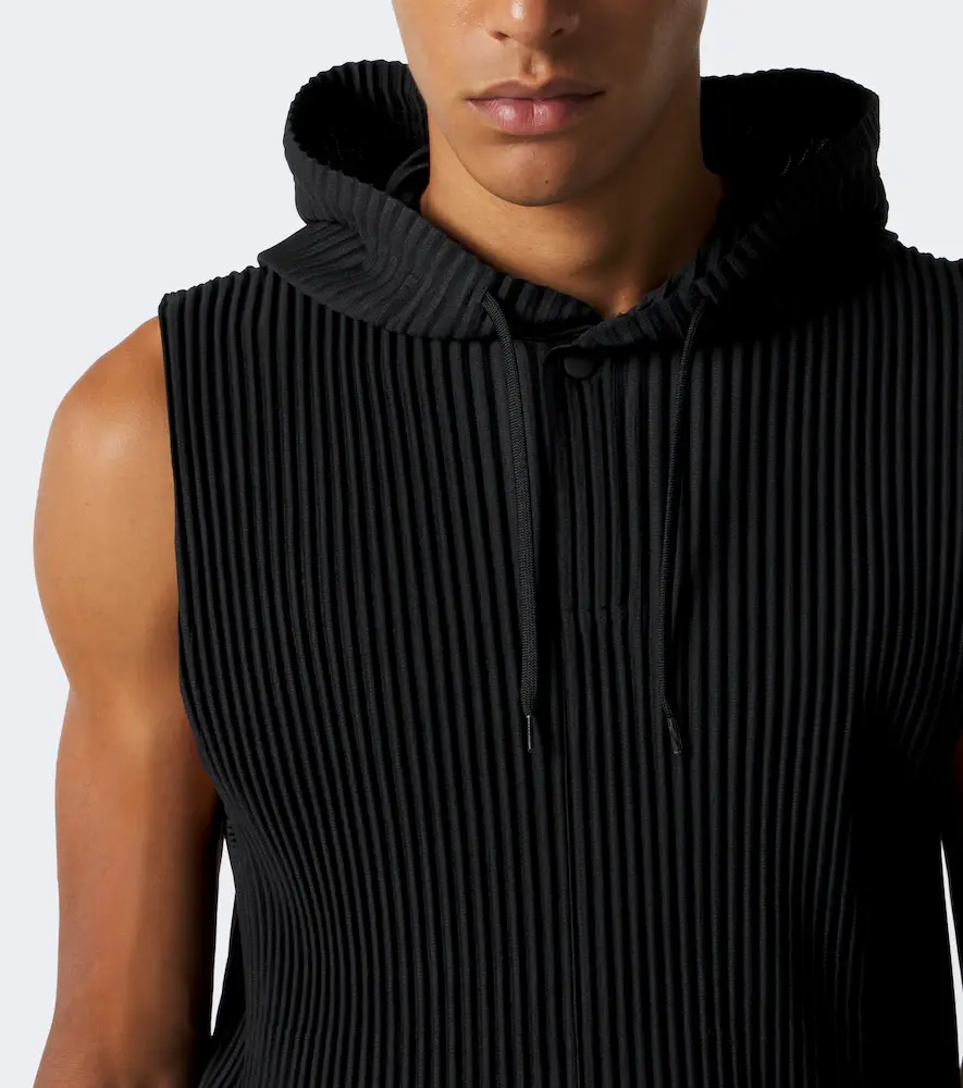 Homme Plissé Issey Miyake Homme Plissé Issey Miyake Monthly Colors: September pleated hooded top | Thumbnail 5