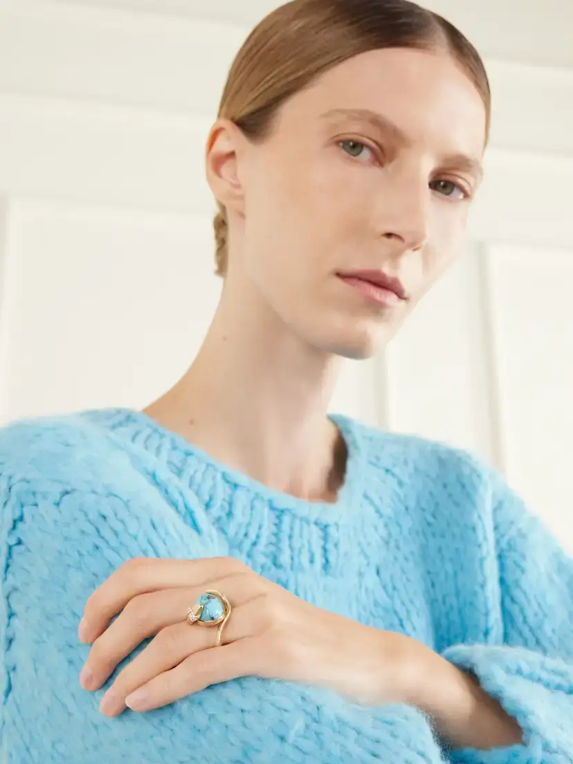 OLE LYNGGAARD COPENHAGEN Snakes 18-karat Gold, Turquoise And Diamond Ring | Thumbnail 5 OLE LYNGGAARD COPENHAGEN Snakes 18-karat Gold, Turquoise And Diamond Ring | Thumbnail 5
