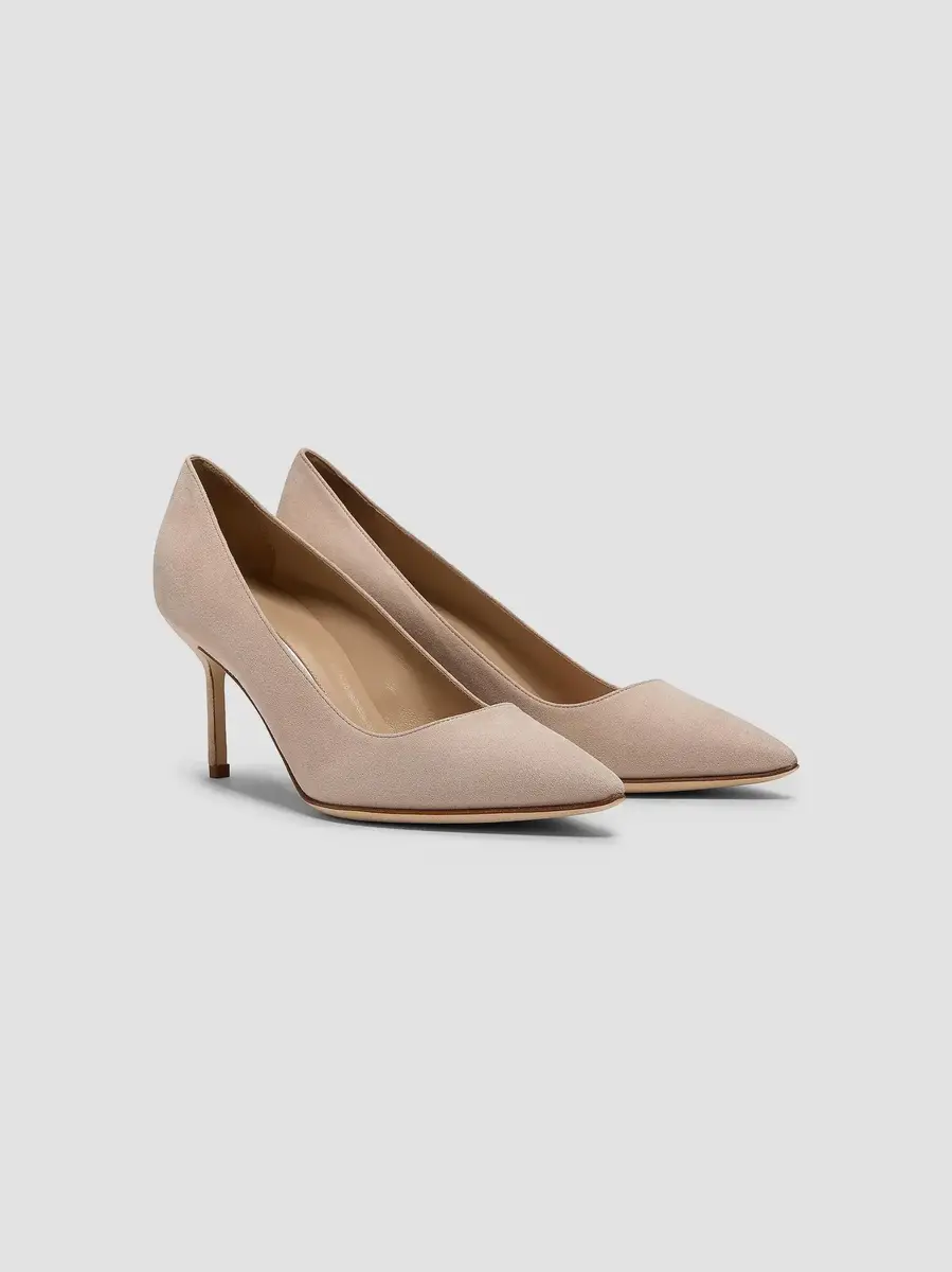 Manolo Blahnik BB 70MM Suede Point Toe Pumps | Thumbnail 3 Manolo Blahnik BB 70MM Suede Point Toe Pumps | Thumbnail 3