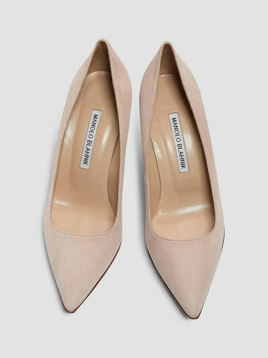 Manolo Blahnik BB 70MM Suede Point Toe Pumps | Thumbnail 5 Manolo Blahnik BB 70MM Suede Point Toe Pumps | Thumbnail 5