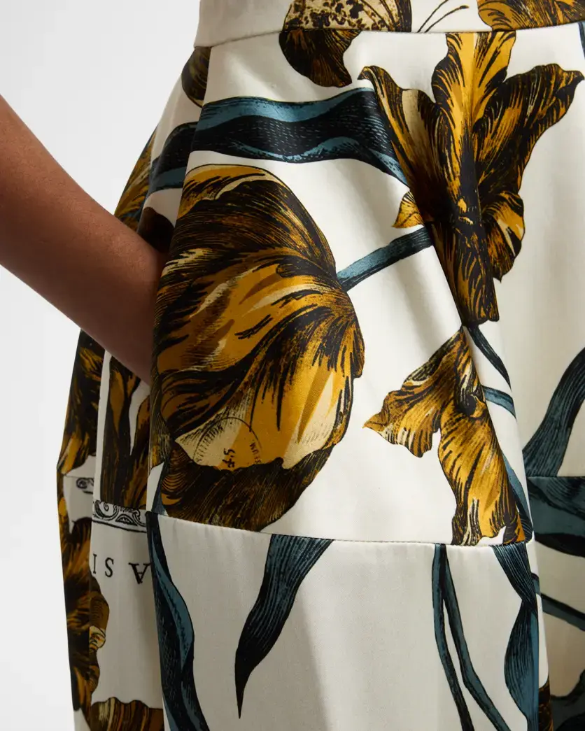 Erdem Floral-Print Duchess Midi Skirt | Thumbnail 5 Erdem Floral-Print Duchess Midi Skirt | Thumbnail 5