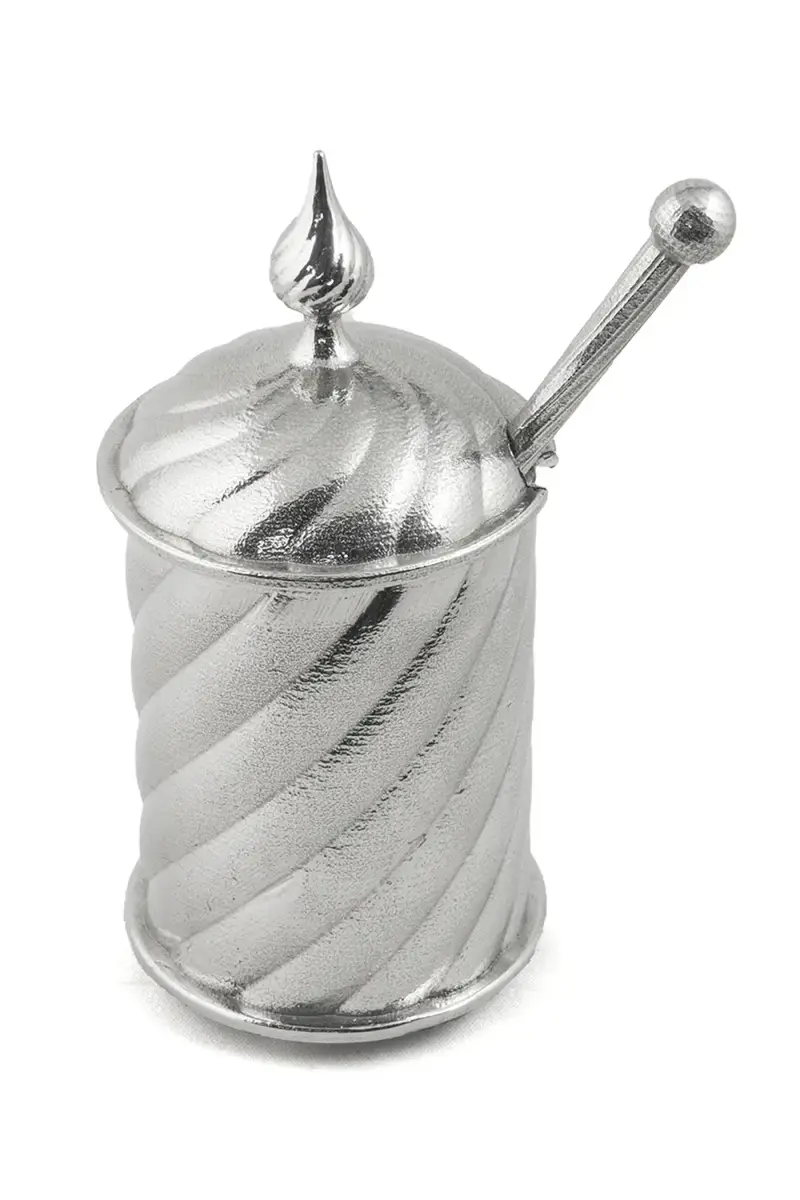 Joy Stember Metal Arts Studio Twisted Honey Jar with Dipper | Thumbnail 2 Joy Stember Metal Arts Studio Twisted Honey Jar with Dipper | Thumbnail 2