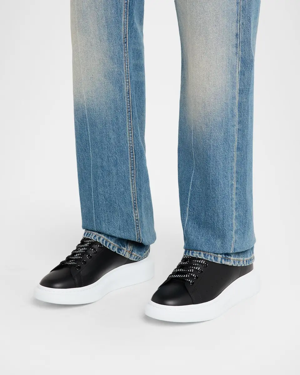 Alexander McQueen Men's Leather Oversized Sneakers | Thumbnail 2 Alexander McQueen Men's Leather Oversized Sneakers | Thumbnail 2