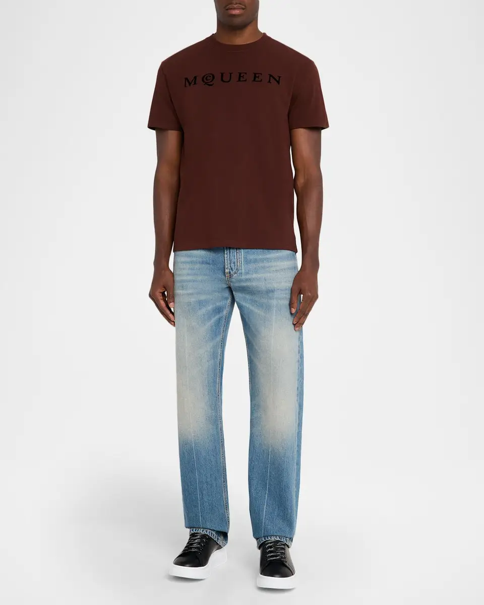 Alexander McQueen Men's Leather Oversized Sneakers | Thumbnail 3 Alexander McQueen Men's Leather Oversized Sneakers | Thumbnail 3