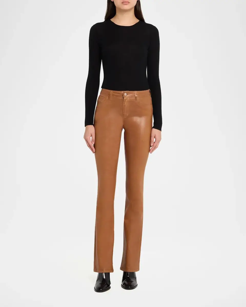 L'Agence Selma High-Rise Coated Sleek Baby Boot Jeans | Thumbnail 2 L'Agence Selma High-Rise Coated Sleek Baby Boot Jeans | Thumbnail 2