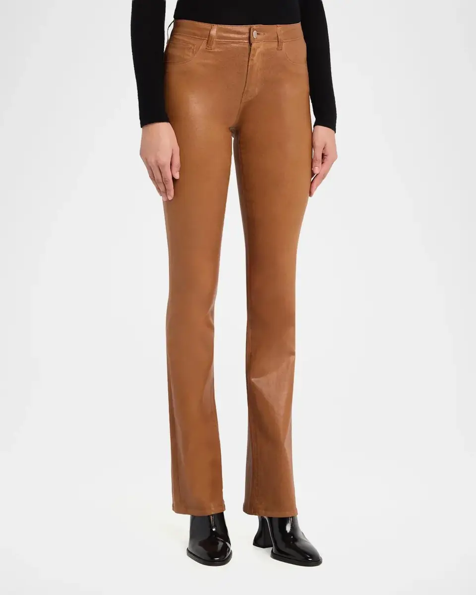 L'Agence Selma High-Rise Coated Sleek Baby Boot Jeans | Thumbnail 4 L'Agence Selma High-Rise Coated Sleek Baby Boot Jeans | Thumbnail 4