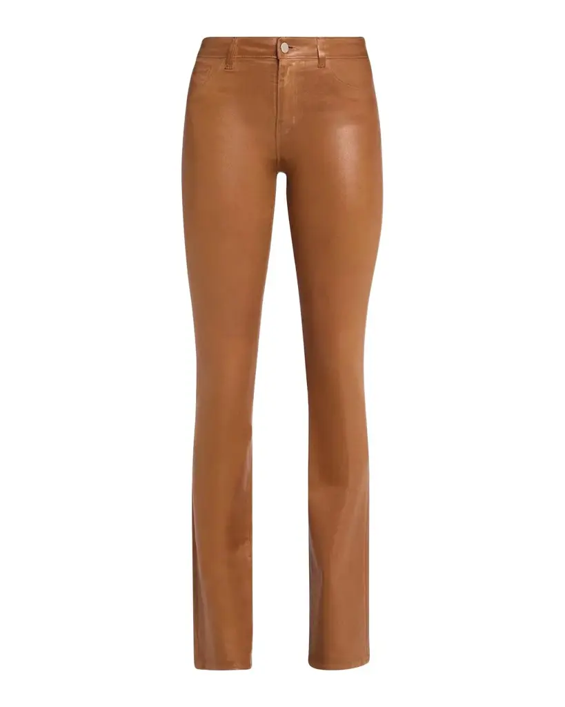 L'Agence Selma High-Rise Coated Sleek Baby Boot Jeans