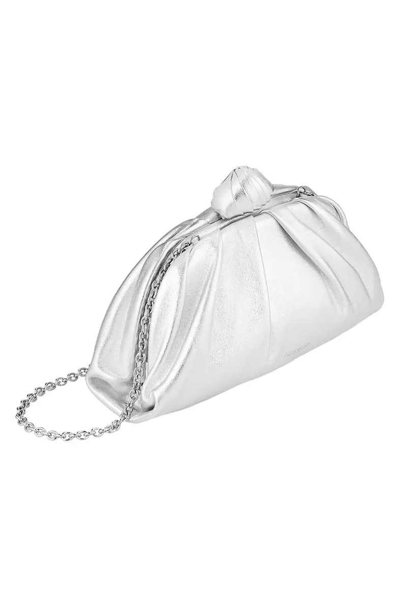 Aquazzura Cocoon Mini Pouch Bag - Silver Palladium | Thumbnail 2 Aquazzura Cocoon Mini Pouch Bag - Silver Palladium | Thumbnail 2