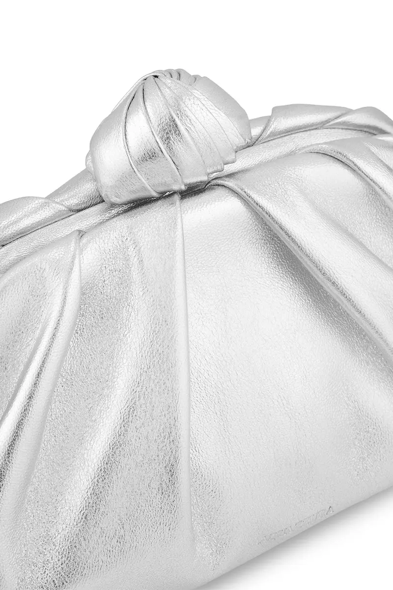 Aquazzura Cocoon Mini Pouch Bag - Silver Palladium | Thumbnail 3 Aquazzura Cocoon Mini Pouch Bag - Silver Palladium | Thumbnail 3