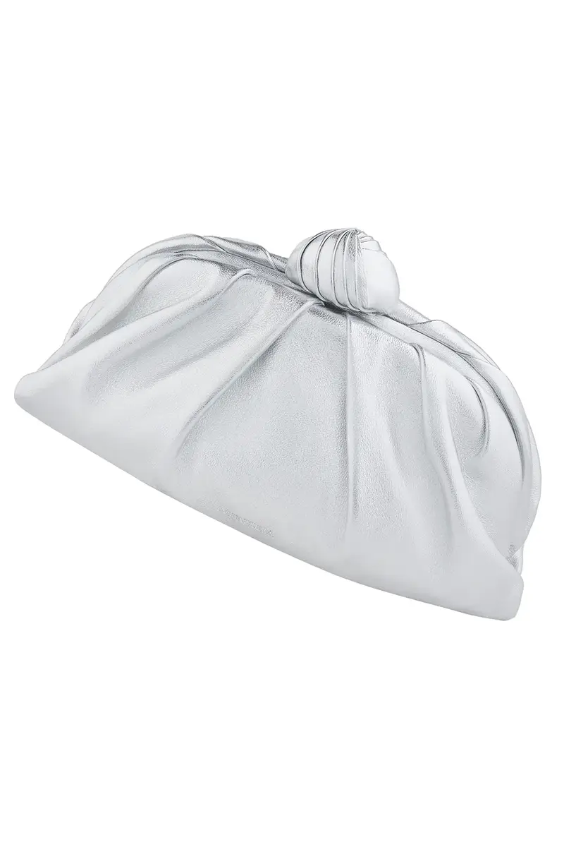 Aquazzura Cocoon Mini Pouch Bag - Silver Palladium | Thumbnail 4 Aquazzura Cocoon Mini Pouch Bag - Silver Palladium | Thumbnail 4