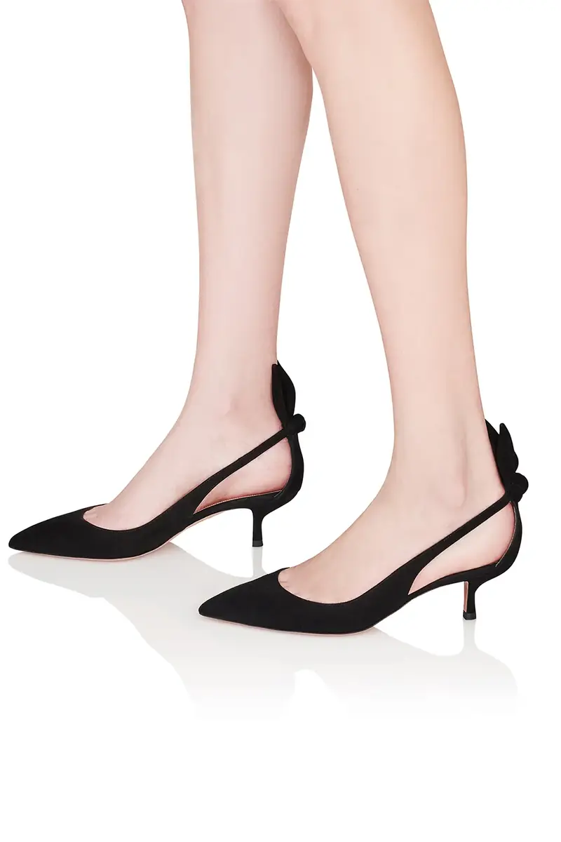 Aquazzura Bow Tie Pump 50 | Thumbnail 2 Aquazzura Bow Tie Pump 50 | Thumbnail 2