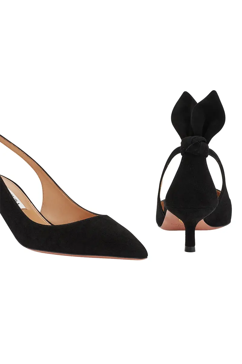Aquazzura Bow Tie Pump 50 | Thumbnail 3 Aquazzura Bow Tie Pump 50 | Thumbnail 3