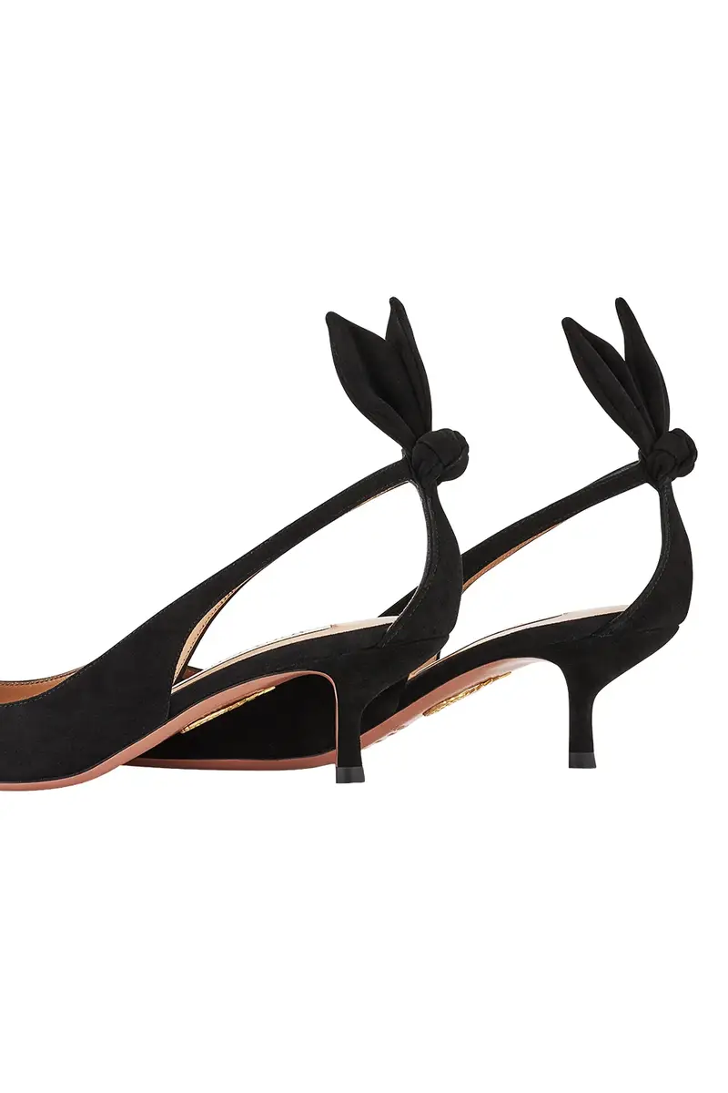 Aquazzura Bow Tie Pump 50 | Thumbnail 4 Aquazzura Bow Tie Pump 50 | Thumbnail 4