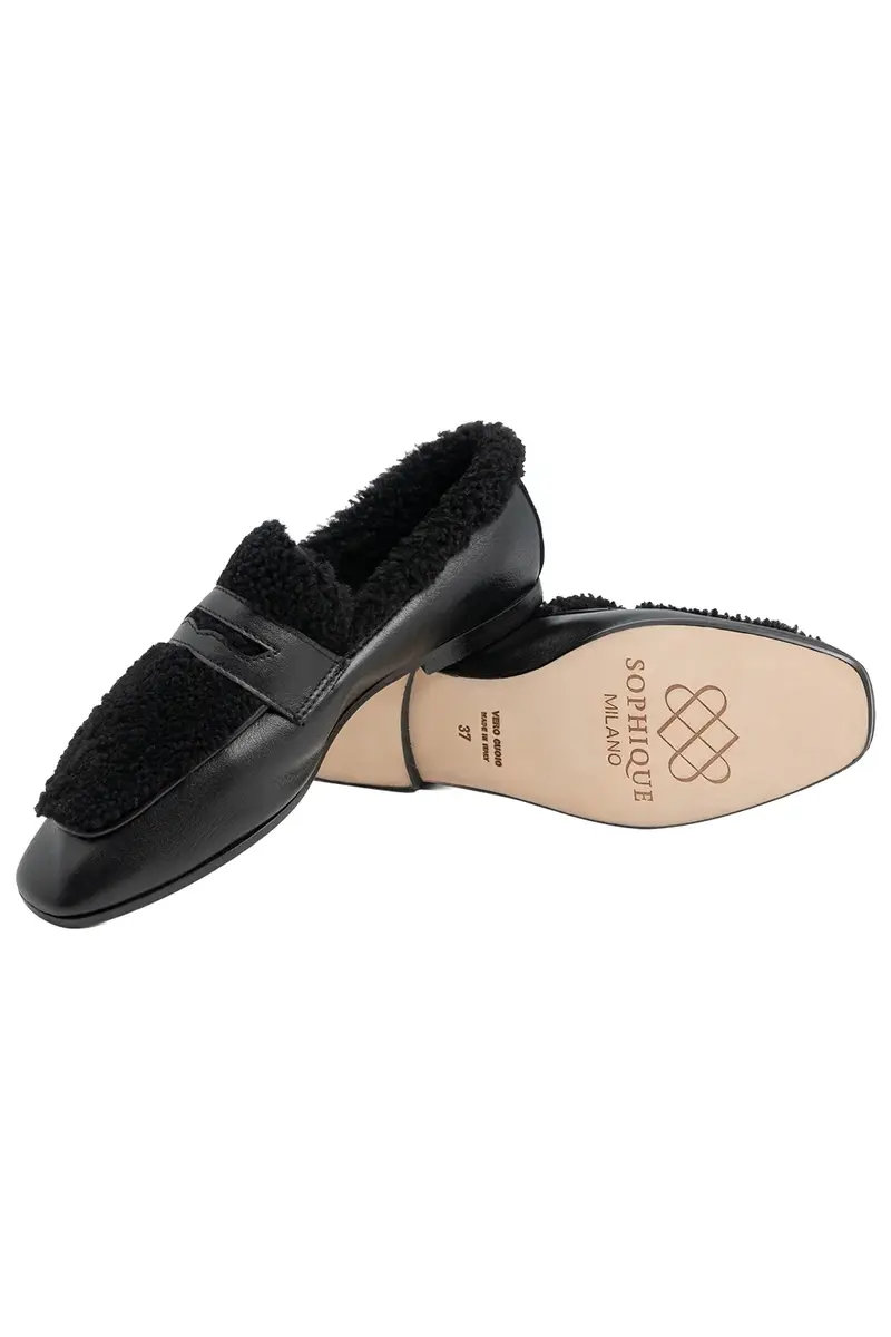 SOPHIQUE Essenziale Shearling Loafer | Thumbnail 4 SOPHIQUE Essenziale Shearling Loafer | Thumbnail 4