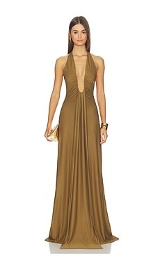 Misha The Jennifer Cupro Maxi Dress