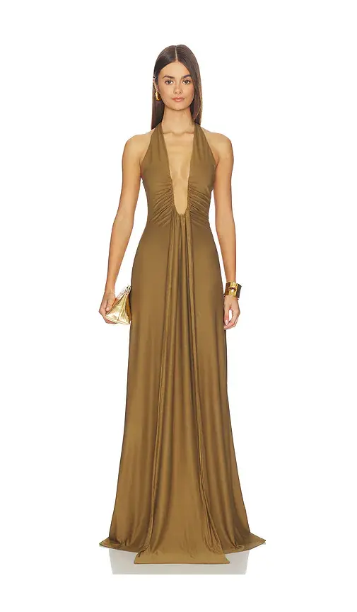 Misha The Jennifer Cupro Maxi Dress | Thumbnail 2 Misha The Jennifer Cupro Maxi Dress | Thumbnail 2