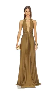 The Jennifer Cupro Maxi Dress