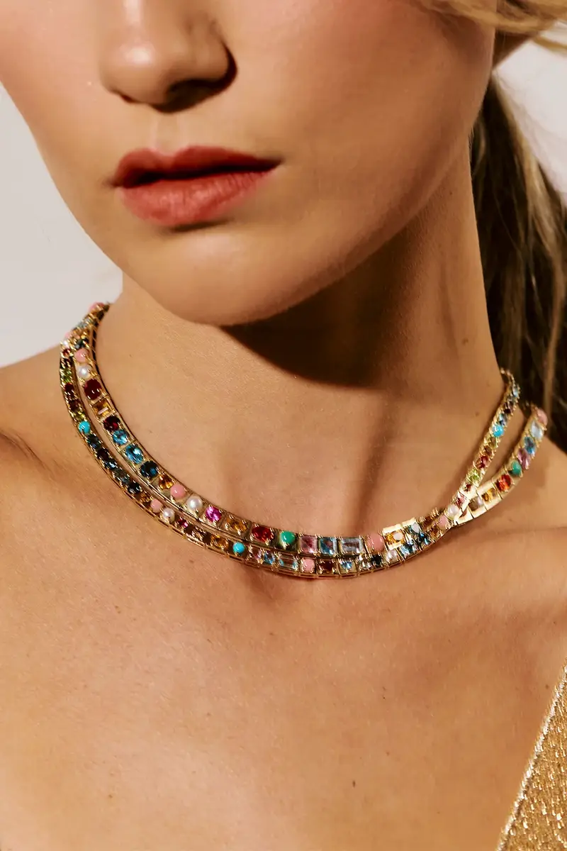 Type Jewelry Multistone Leggo Necklace | Thumbnail 4 Type Jewelry Multistone Leggo Necklace | Thumbnail 4
