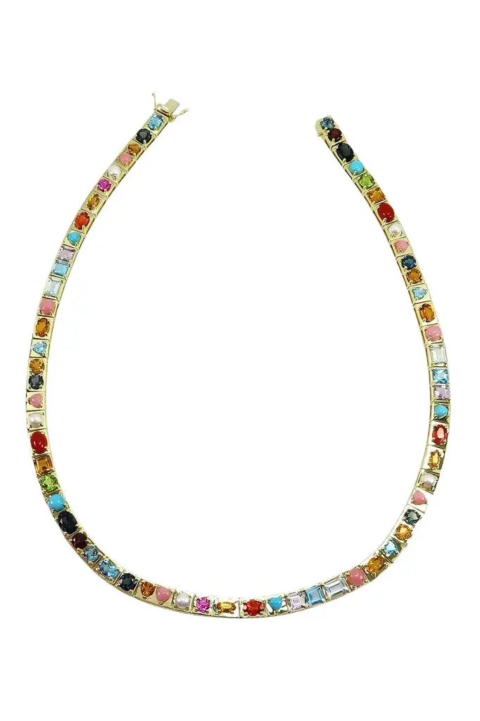Type Jewelry Multistone Leggo Necklace