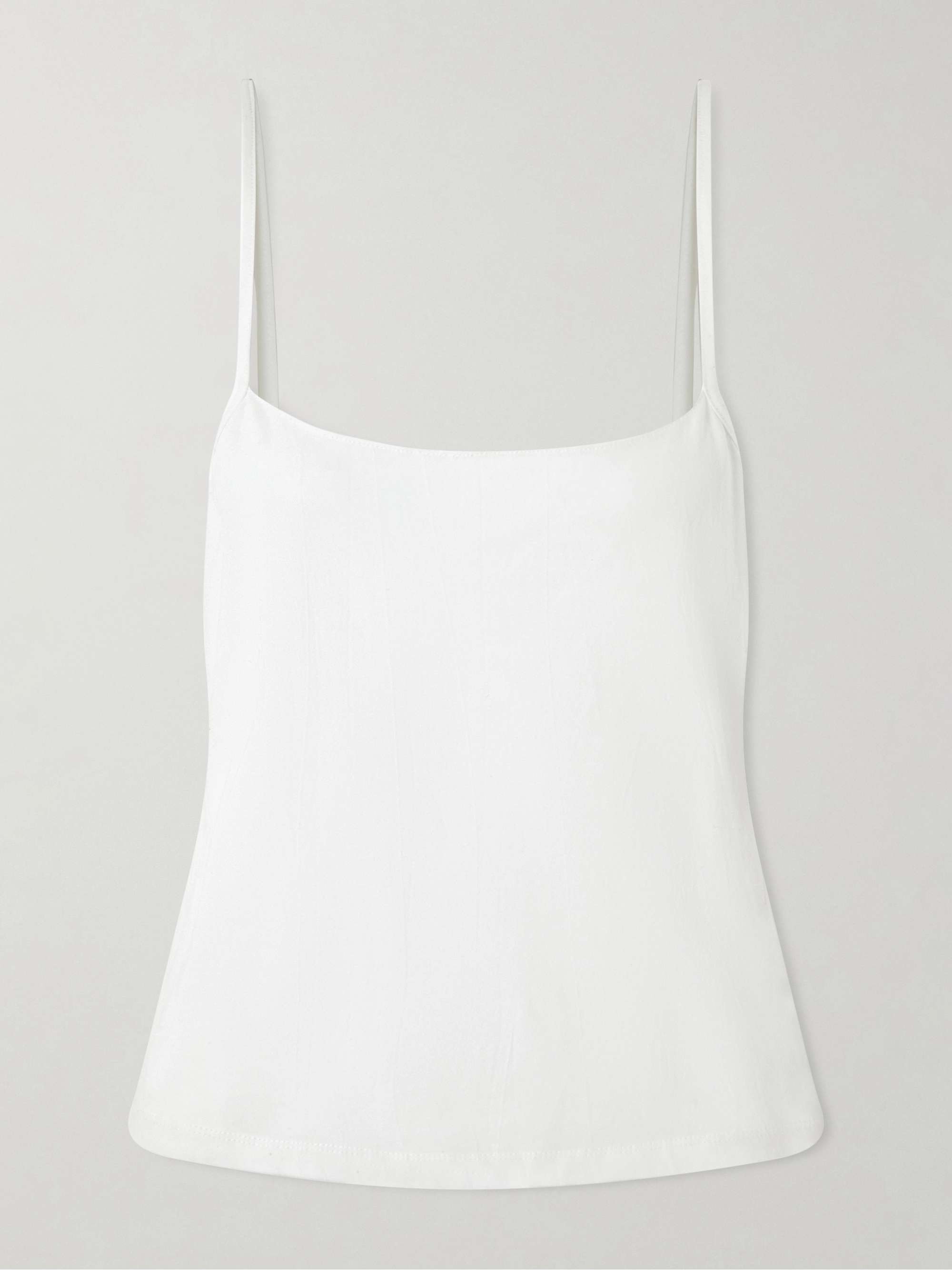 Khaite Moss crinkled cotton-jersey camisole