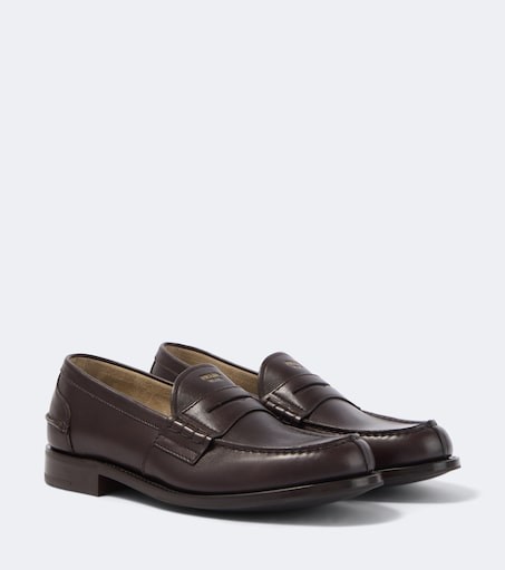 Prada Leather penny loafers