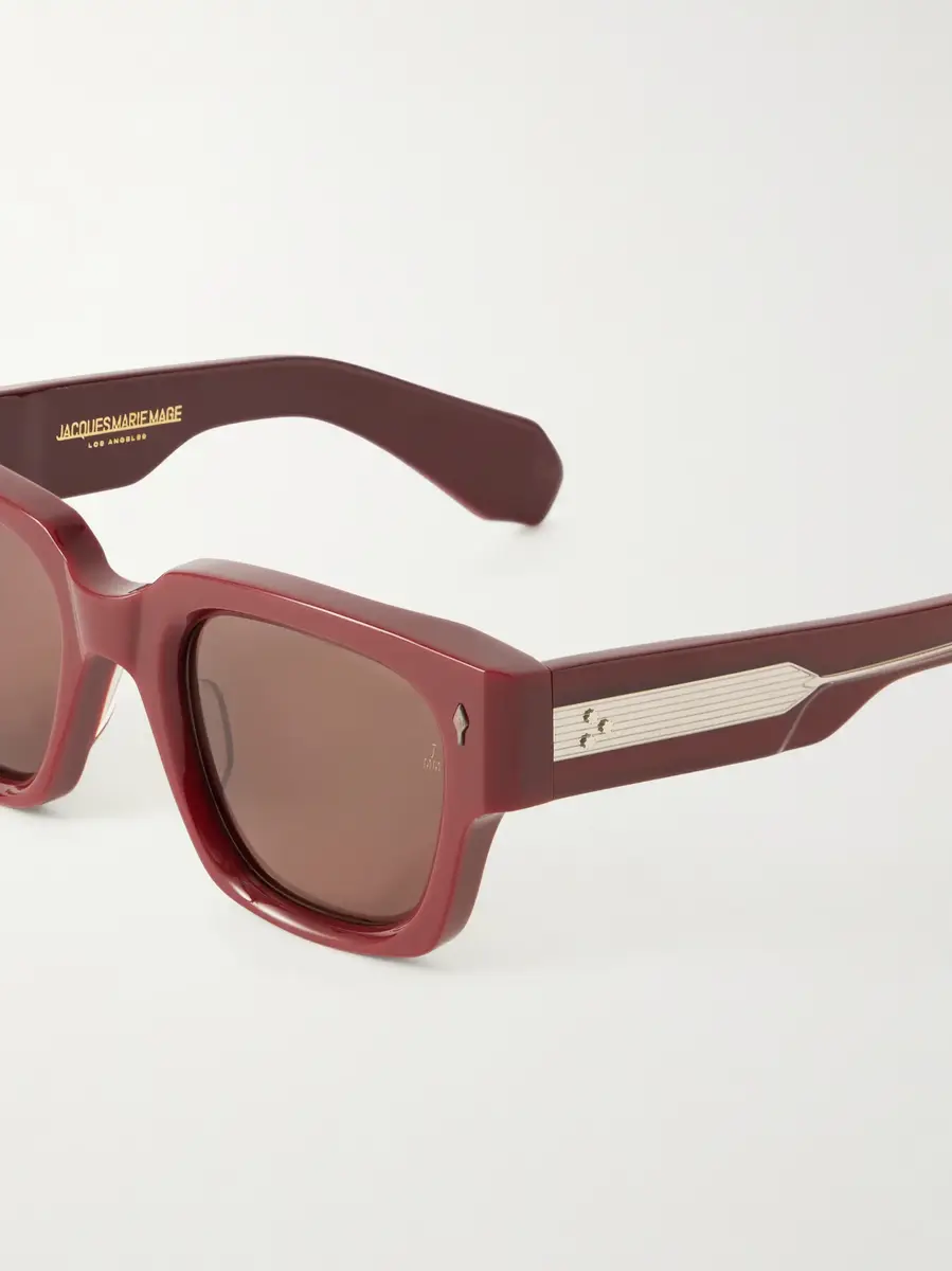 Jacques Marie Mage Enzo Square-Frame Acetate Sunglasses - red - One Size | Thumbnail 3 Jacques Marie Mage Enzo Square-Frame Acetate Sunglasses - red - One Size | Thumbnail 3