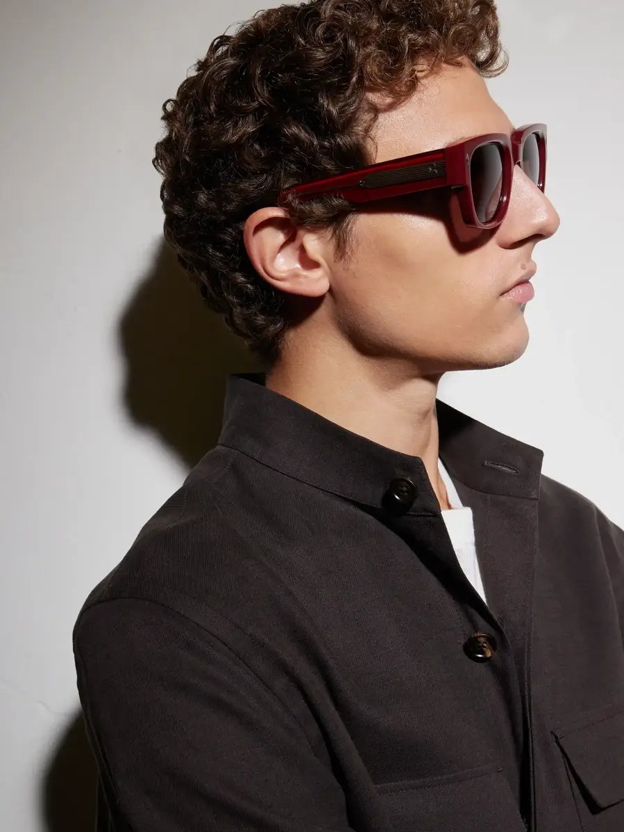 Jacques Marie Mage Enzo Square-Frame Acetate Sunglasses - red - One Size | Thumbnail 5 Jacques Marie Mage Enzo Square-Frame Acetate Sunglasses - red - One Size | Thumbnail 5