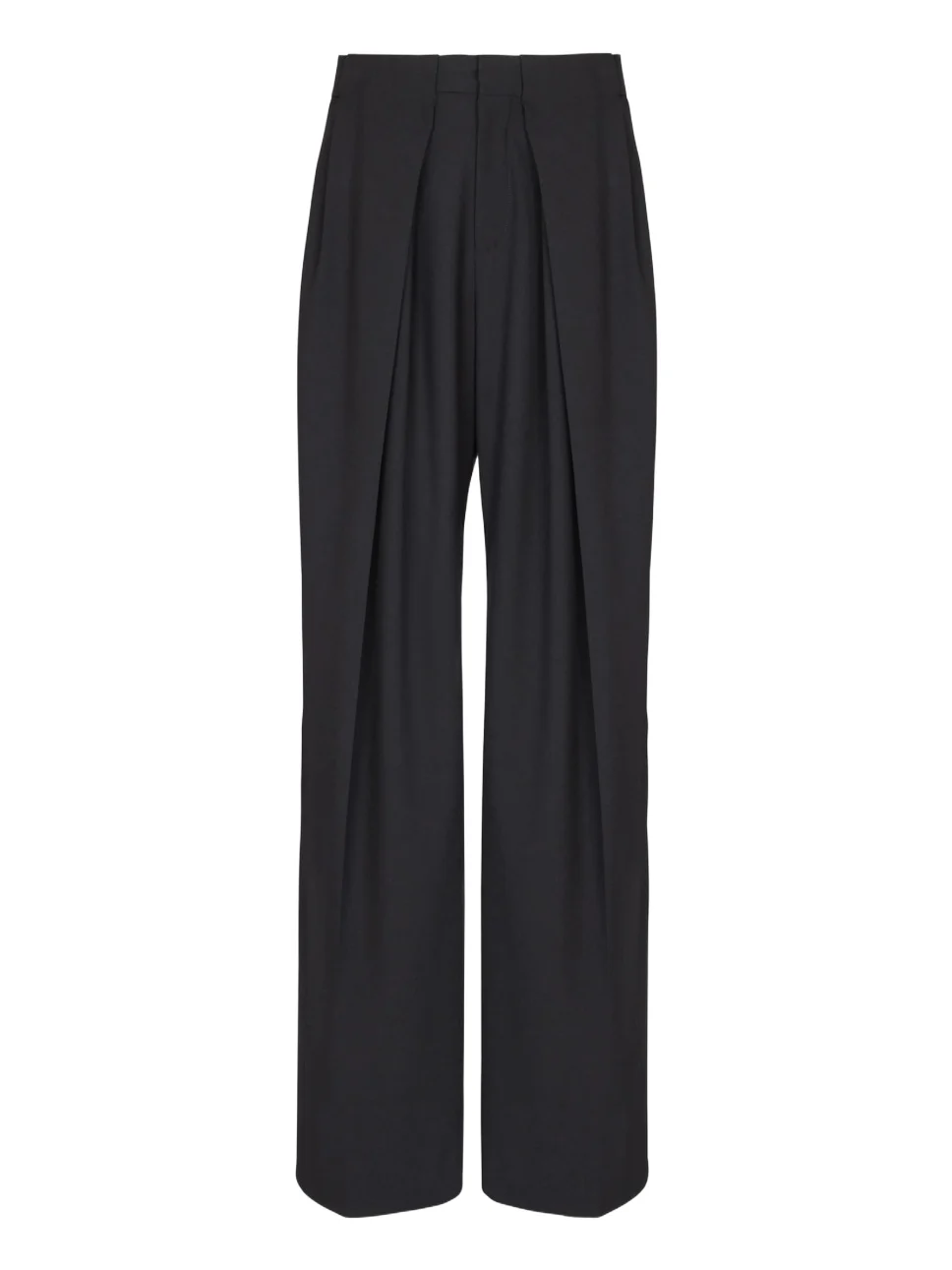 Balmain Wool twill trousers with wide knife pleats