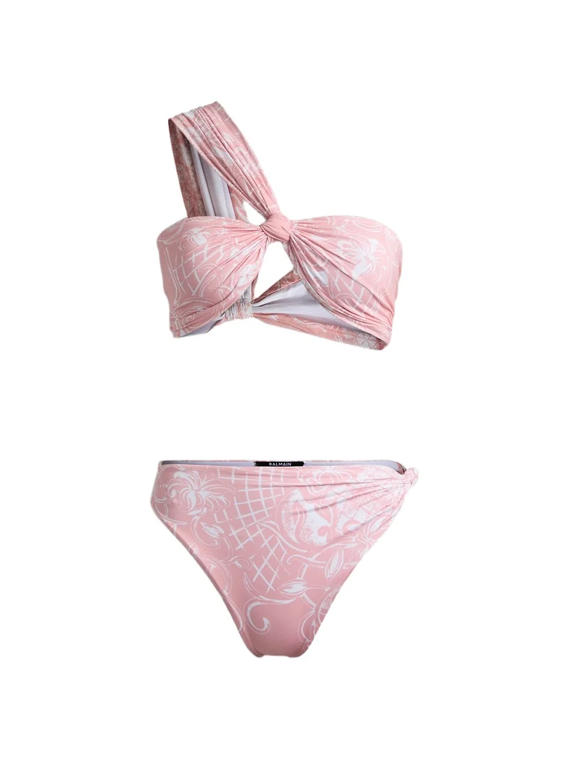 Balmain Printed lycra swimsuit