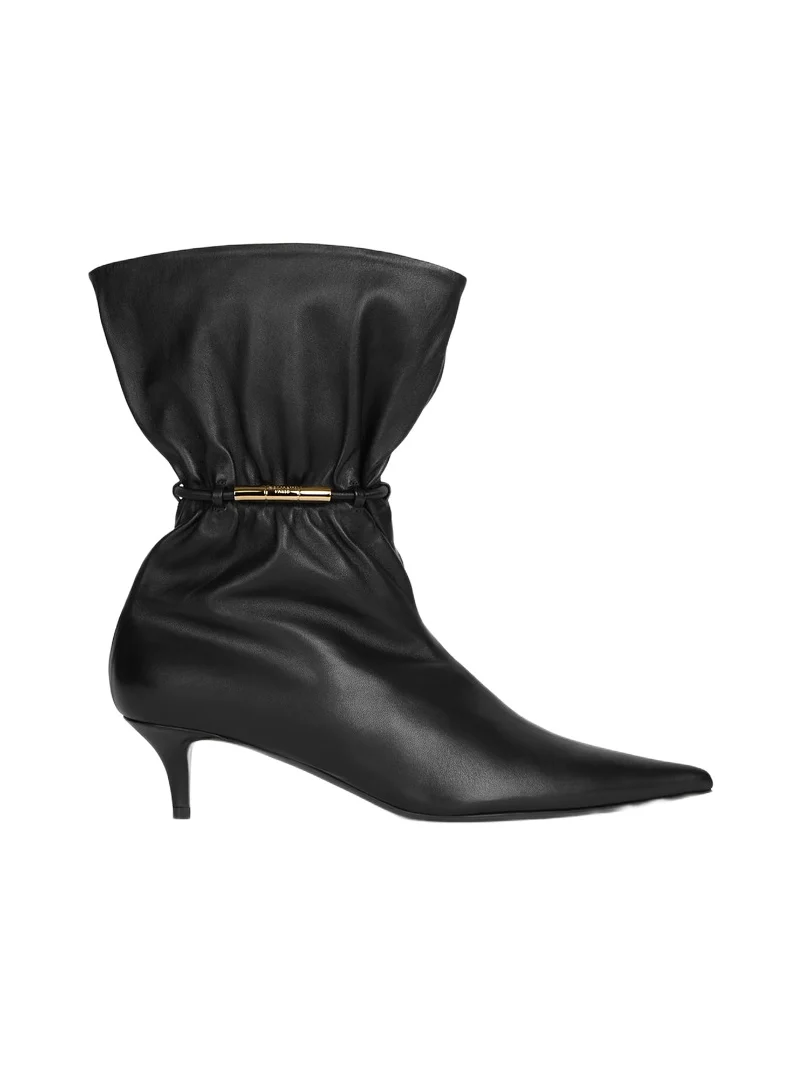 Balmain Sphynx smooth leather ankle boots