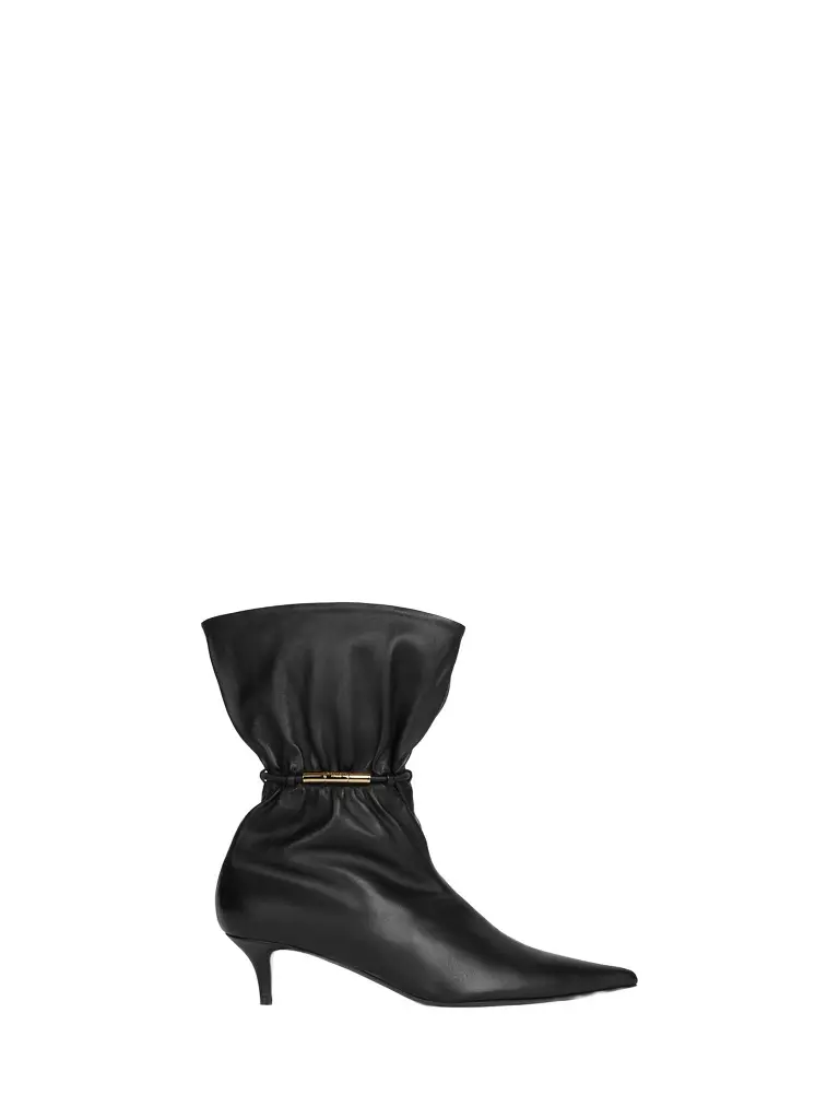 Balmain Sphynx smooth leather ankle boots