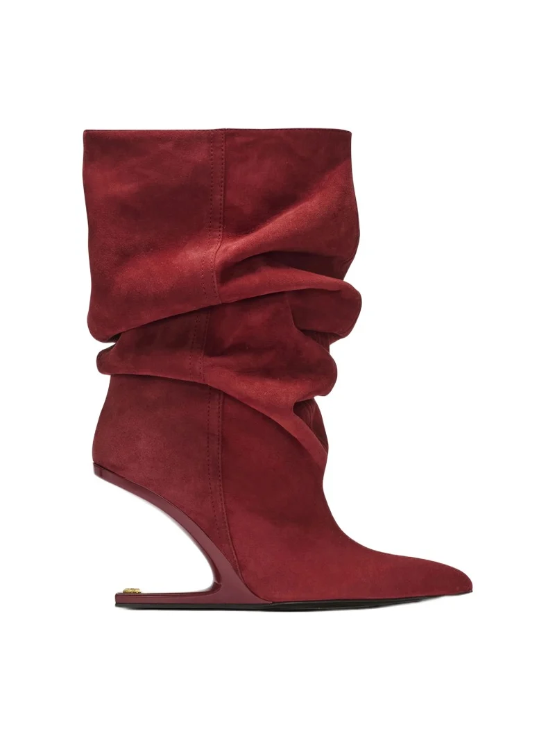 No Wedge suede ankle boots No Wedge suede ankle boots