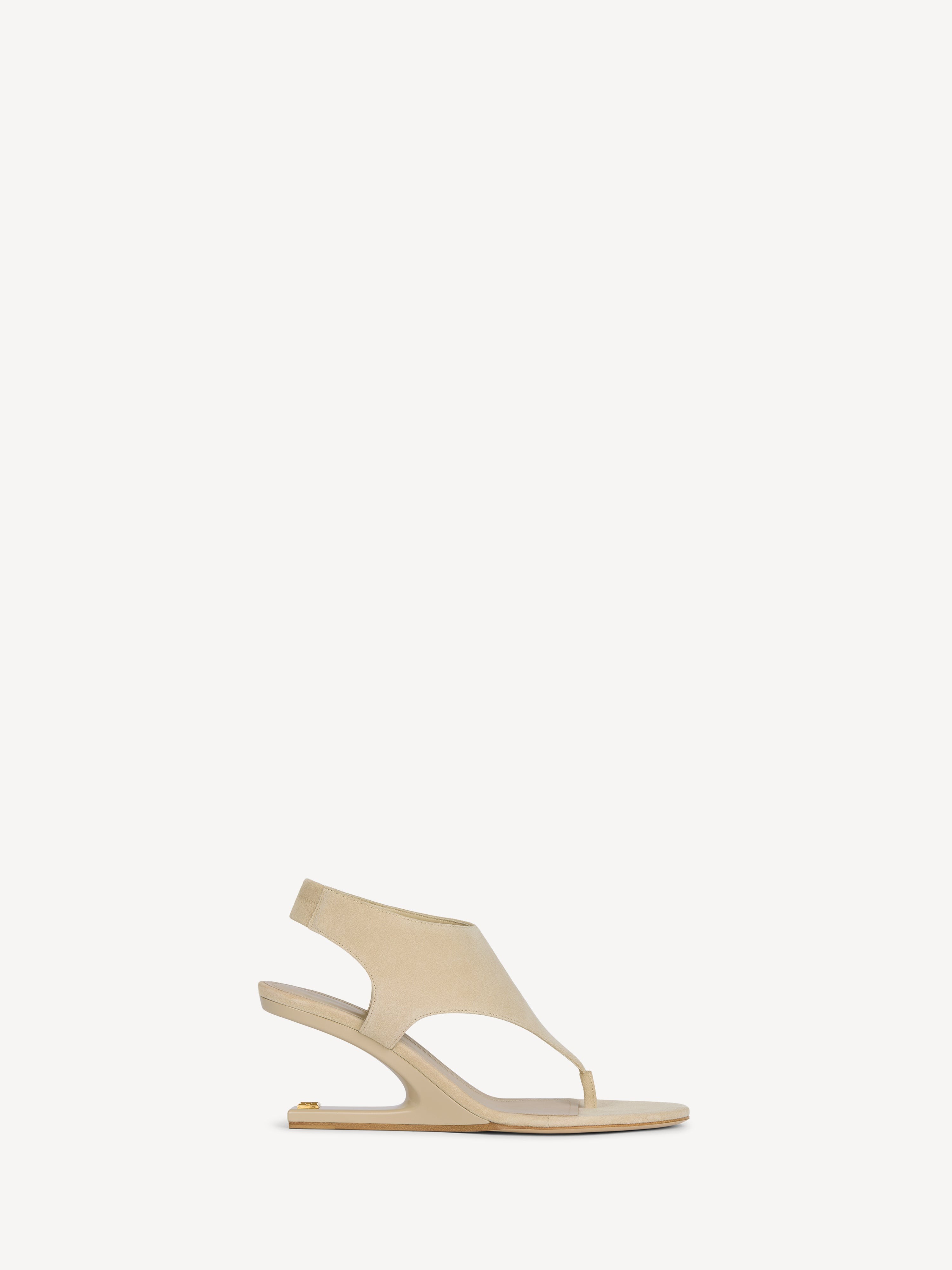 Balmain No Wedge suede sandals