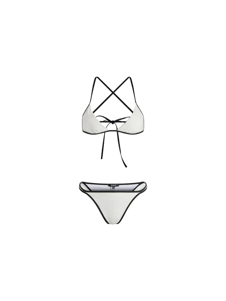 Balmain Monogram lycra swimsuit
