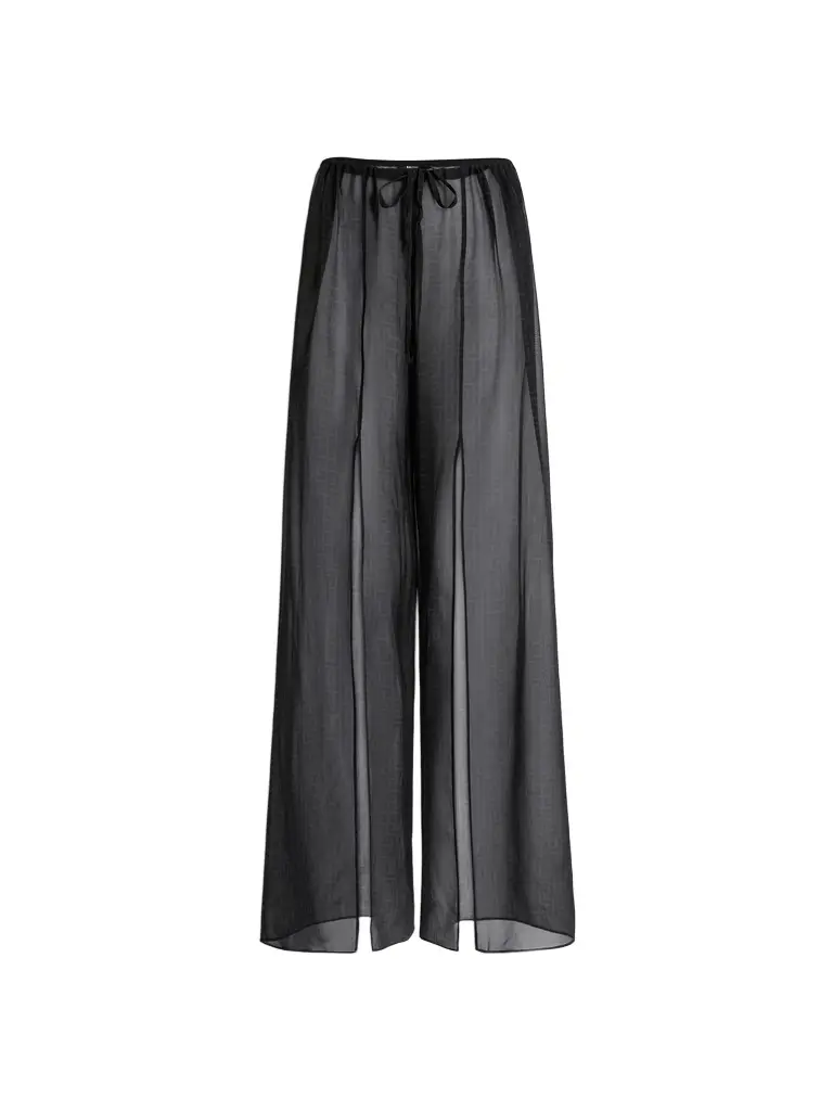 Monogram beach trousers in chiffon Monogram beach trousers in chiffon