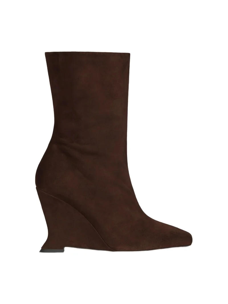Balmain Wedge ankle boots in suede