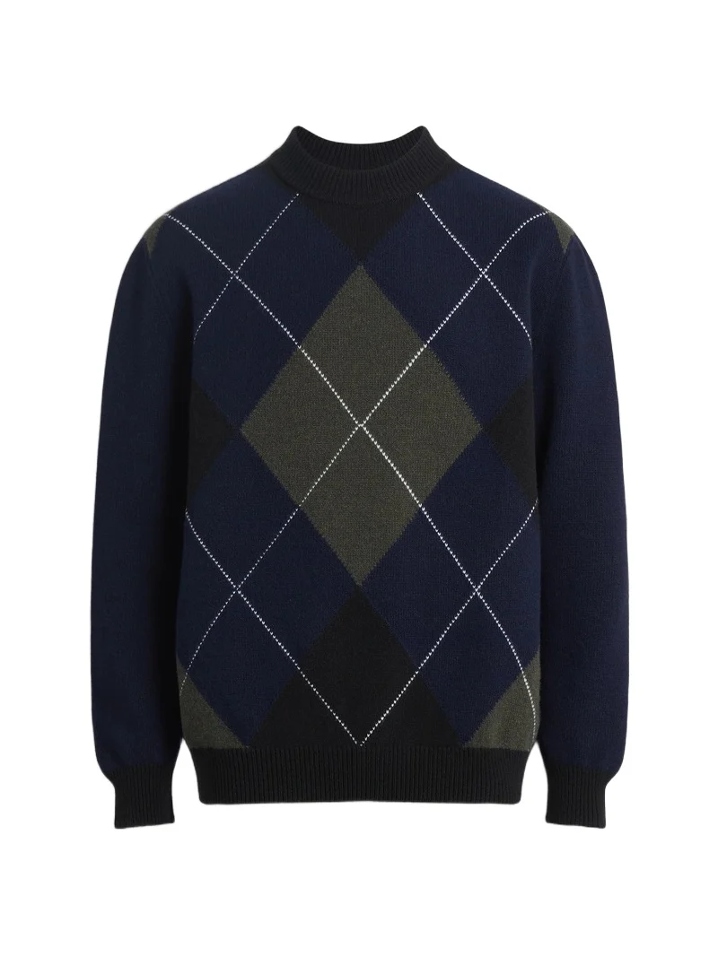 Balmain Merino wool jumper with diamond pattern