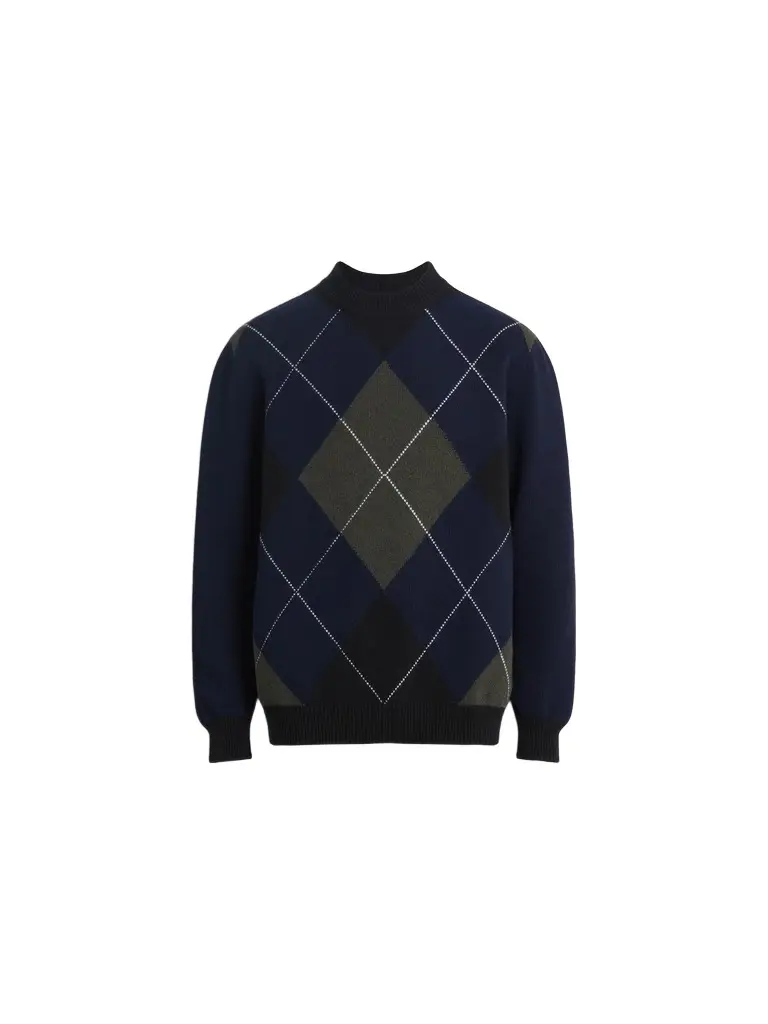 Balmain Merino wool jumper with diamond pattern