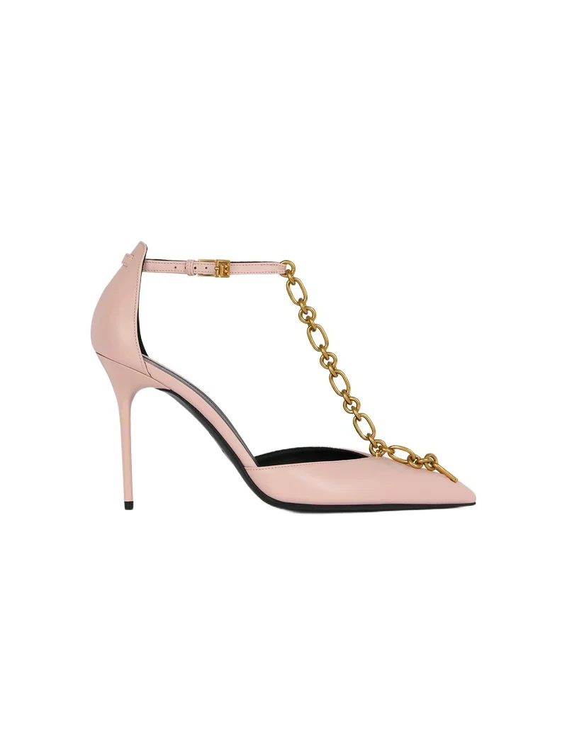 Sync chain leather pumps Sync chain leather pumps